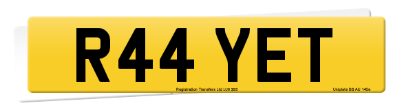 Registration number R44 YET